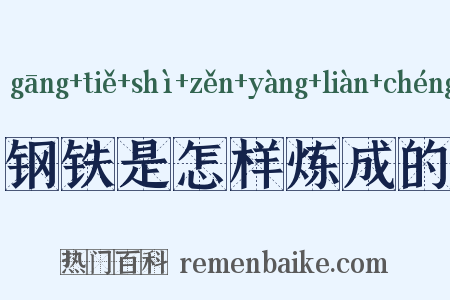 钢铁是怎样炼成的是什么意思的图片